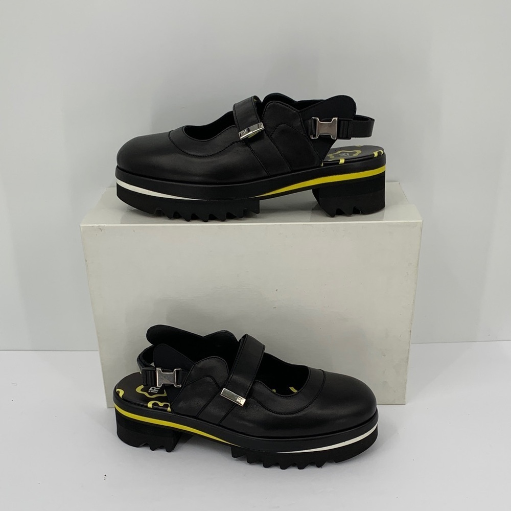 IRI DAANY chunky leather sandal shoe platform black leather maryjane new 41 11